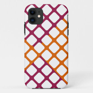 Coque Case-Mate iPhone Carrés du Jacquard blanc rétro