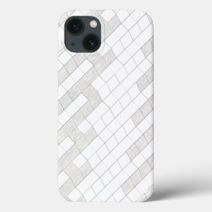 Case-Mate iPhone Case carrés en zigzag en gris
