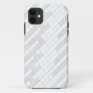 Etui iPhone Case-Mate carrés en zigzag gris...