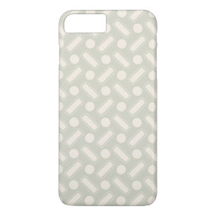 Coque iPhone 8 Plus/7 Plus Carrés et cercles Motif
