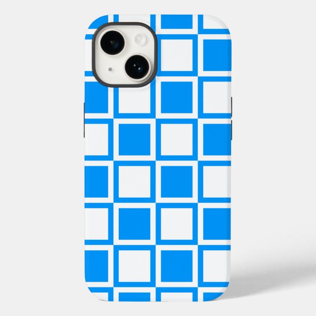 Coques Case-Mate iPhone Carrés gris clair (Verso)