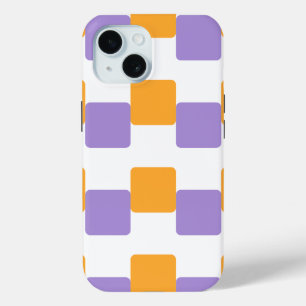 Coque Case-Mate iPhone Carrés jaunes dorés