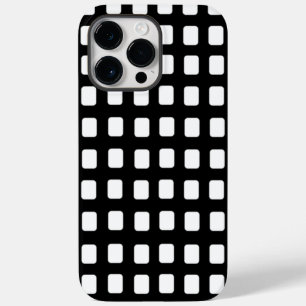 Coque Case-Mate iPhone Carrés noir et blanc classique moderne