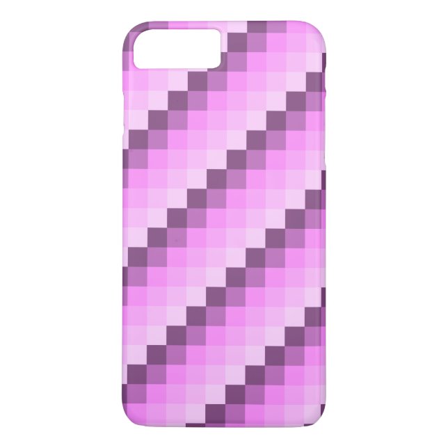 Coques Case-Mate iPhone Carrés rose et violet (Dos)