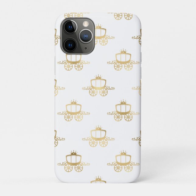 Coques Case-Mate iPhone Carrosses Dorés Cendrillon Princesse Royale Magie (Dos)