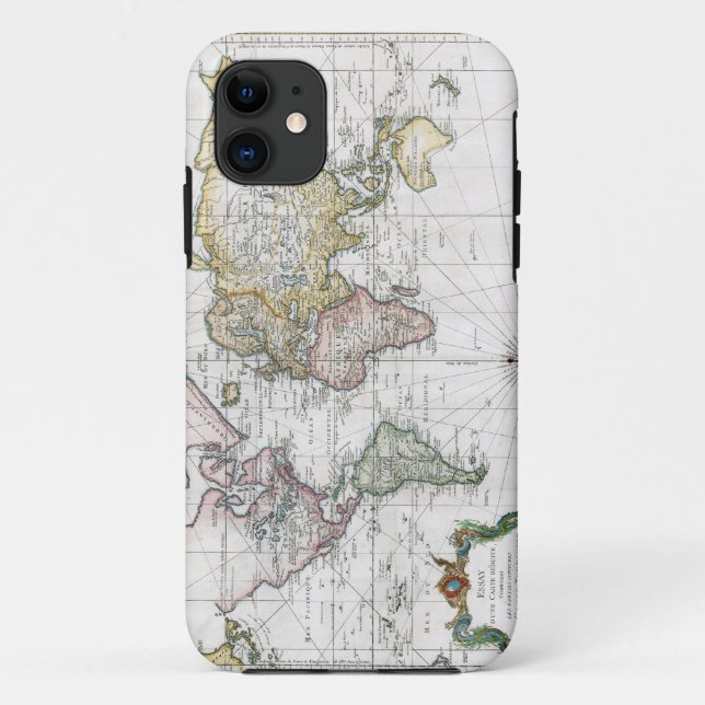Coques Case-Mate iPhone Carte 1748 du monde (Dos)