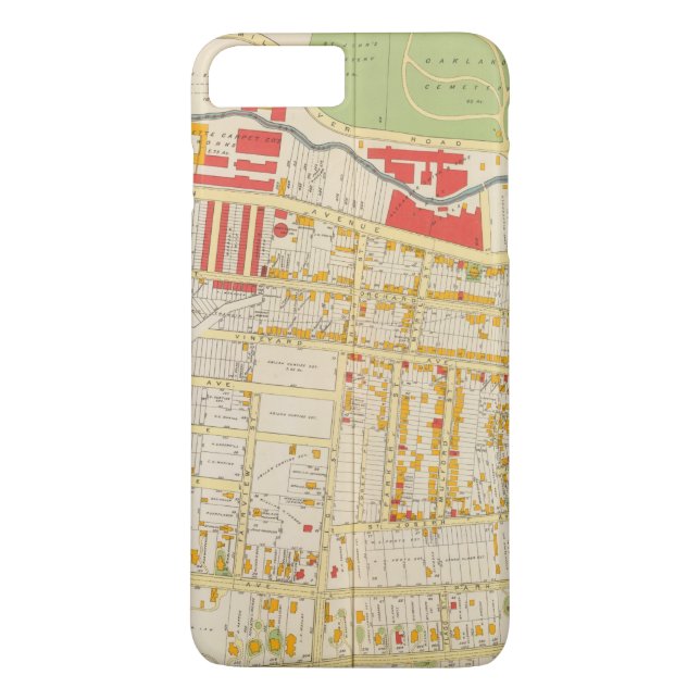 Coques Case-Mate iPhone Carte 2 d'atlas de Yonkers (Dos)