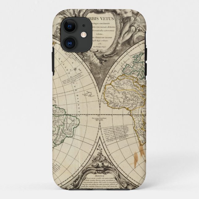 Coques Case-Mate iPhone Carte 8 du monde (Dos)