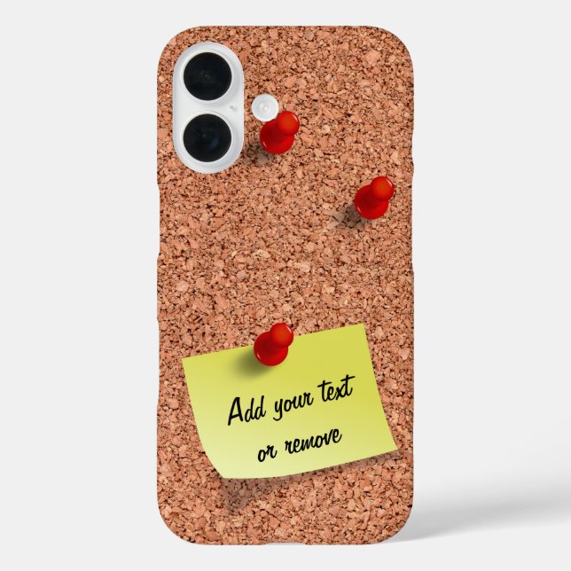 Coques Case-Mate iPhone Carte à liège FUNNY avec texte personnalisable sur (Verso)