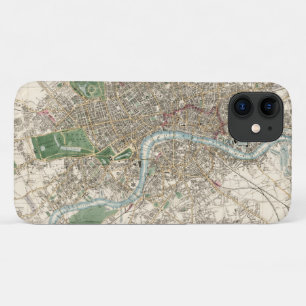 Case-Mate iPhone Case Carte ancienne de Londres Angleterre (1853)