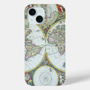 Coque Case-Mate iPhone Carte antique du monde du 17e siècle, Frederick De
