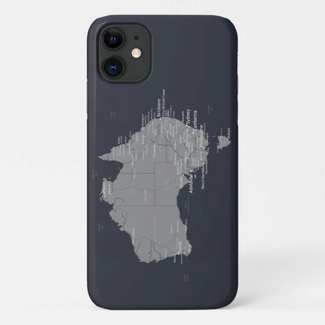 Coques Case-Mate iPhone Carte australienne (Dos)