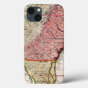 ETUI iPhone Case-Mate CARTE COLONIALE DE L'AMÉRIQUE, 1733