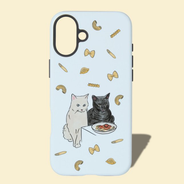 Coques Case-Mate iPhone Carte d'anniversaire Chat et Pâtes  (Créateur téléchargé)