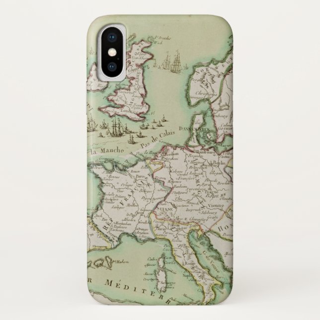 Coques Case-Mate iPhone Carte d'attaque navale sur l'Angleterre par (Dos)