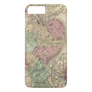 Coque iPhone 8 Plus/7 Plus Carte de Boston par Mitchell