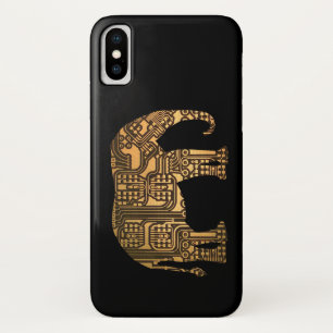 Coque Case-Mate Pour iPhone Carte de circuit éléphant en cuivre
