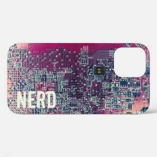 Case-Mate iPhone Case Carte de circuit rouge conception rétro nerd