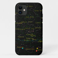 Carte de constellations du ciel