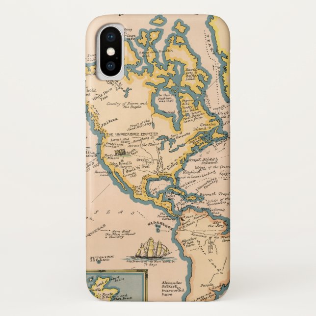 Coques Case-Mate iPhone Carte de grandes aventures (Dos)