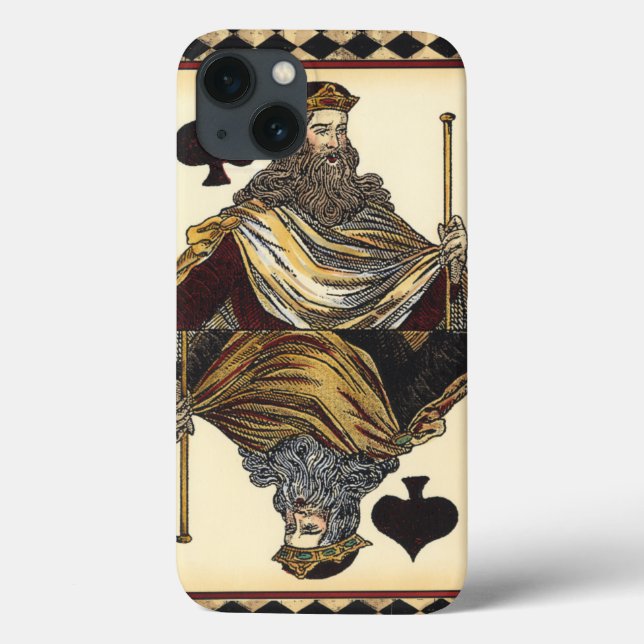 Coques Case-Mate iPhone Carte de jeu King of Spades par Vision Studio (Verso)