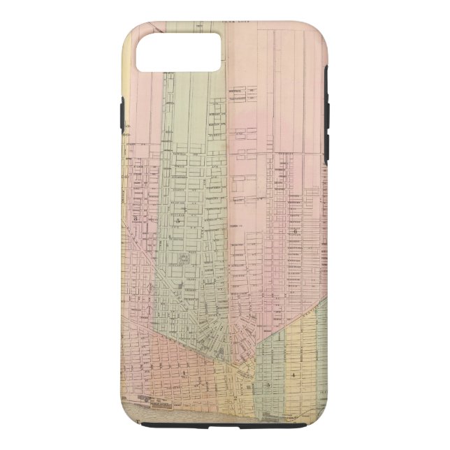 Coques Case-Mate iPhone Carte de la ville de Detroit (Dos)