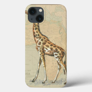 Coque Case-Mate iPhone Carte de l'Afrique et une girafe