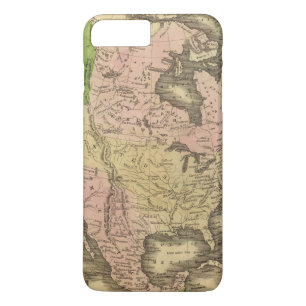 Coque iPhone 7 Plus Carte de l'Amérique du Nord Olney