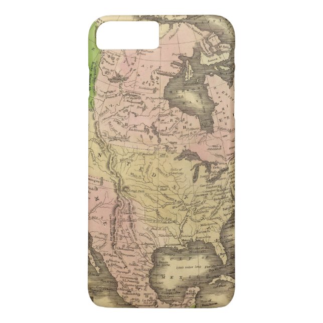 Coques Case-Mate iPhone Carte de l'Amérique du Nord Olney (Dos)