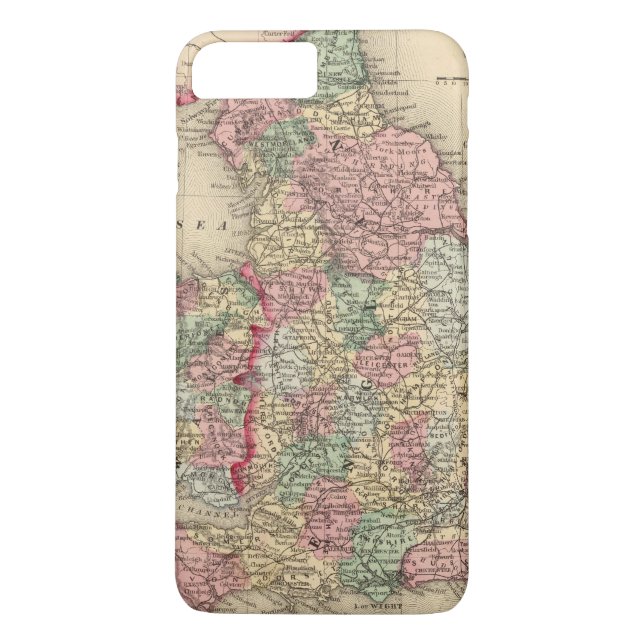 Coques Case-Mate iPhone Carte de l'Angleterre, Pays de Galles par Mitchell (Dos)