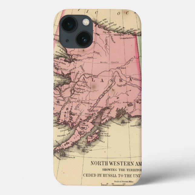 Coques Case-Mate iPhone Carte de nanowatt Amérique par Mitchell (Verso)