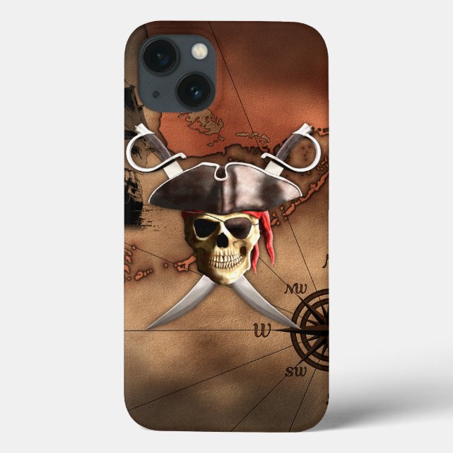 Coques Case-Mate iPhone Carte de pirate (Verso)