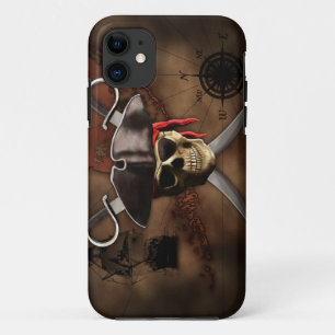 Coque iPhone 11 Carte de pirate