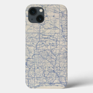 Coque Case-Mate iPhone Carte de route de bicyclette du Wisconsin