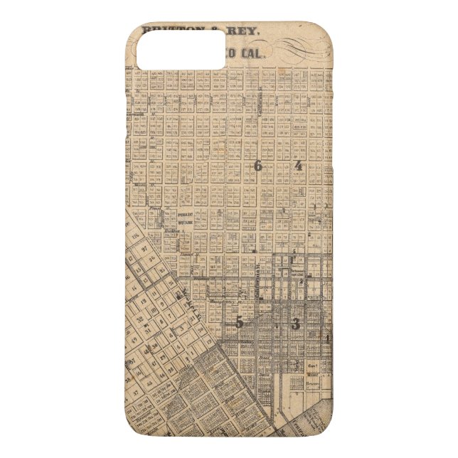 Coques Case-Mate iPhone Carte de San Francisco (Dos)