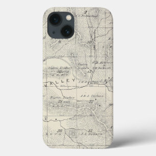 iPhone 13 Coque Carte de section de T19S R28E Tulare County