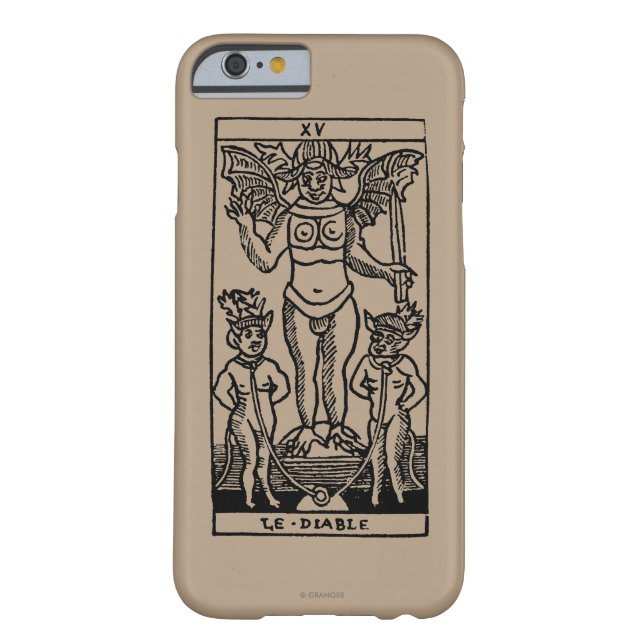 Coques Case-Mate iPhone Carte de tarot : Le diable (Dos)