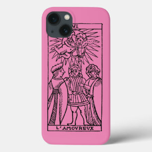Etui iPhone 13 Carte de tarot : Les amants