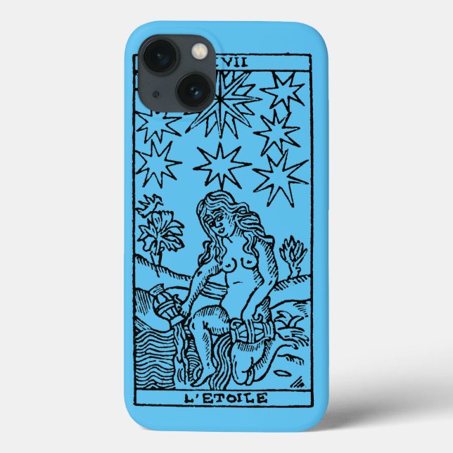 Coques Case-Mate iPhone Carte de tarot : Les étoiles (Verso)