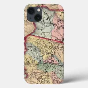 Etui iPhone 13 Carte de Winfield, la Virginie Occidentale