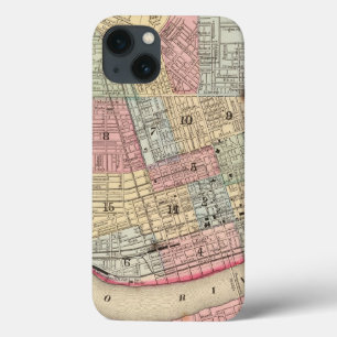 iPhone 13 Case Carte des Cincinnati par Mitchell