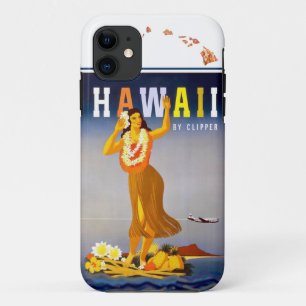 Case-Mate iPhone Case Carte des îles Hawaii vintage Hula Art Hawaii