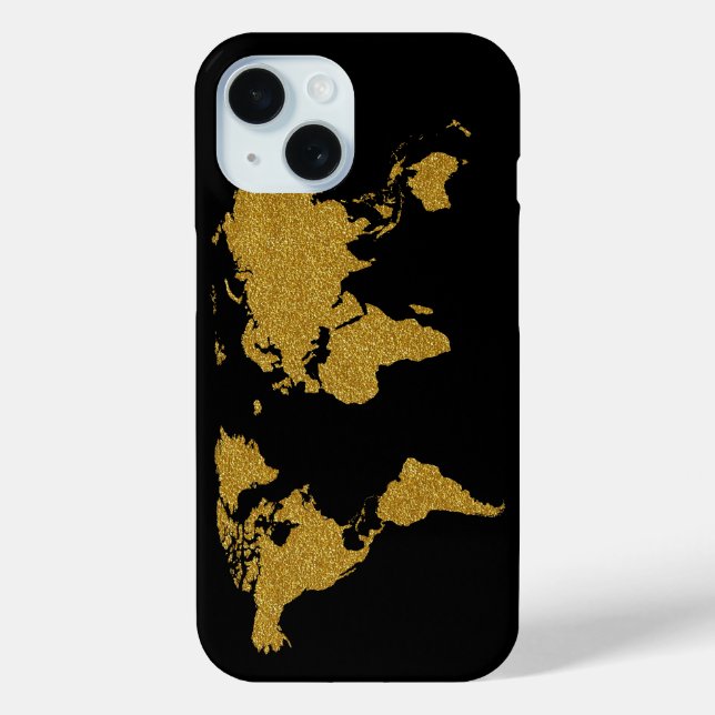 Coques Case-Mate iPhone Carte d'or de la Terre (Verso)