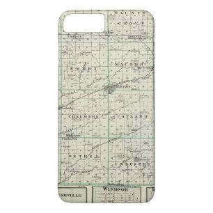 Case-Mate iPhone Case Carte du compté de McDonough, Rushville