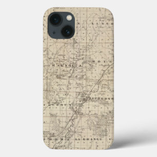 Coque Case-Mate iPhone Carte du comté de Harrison, état de l'Iowa