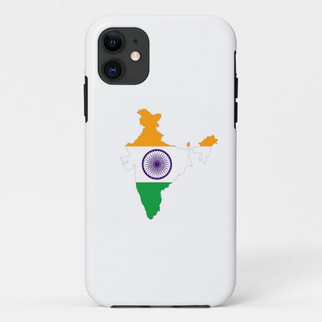 Coques Case-Mate iPhone carte du drapeau du pays indien forme inde (Dos)