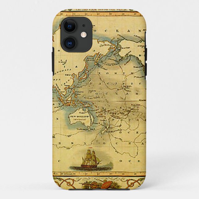 Coques Case-Mate iPhone Carte du monde antique (Dos)
