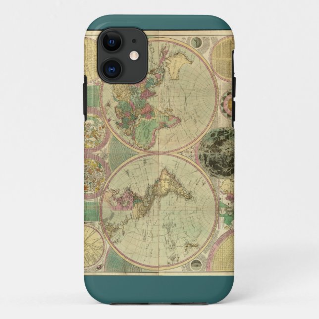 Coques Case-Mate iPhone Carte du monde antique par Carington Bowles, vers  (Dos)