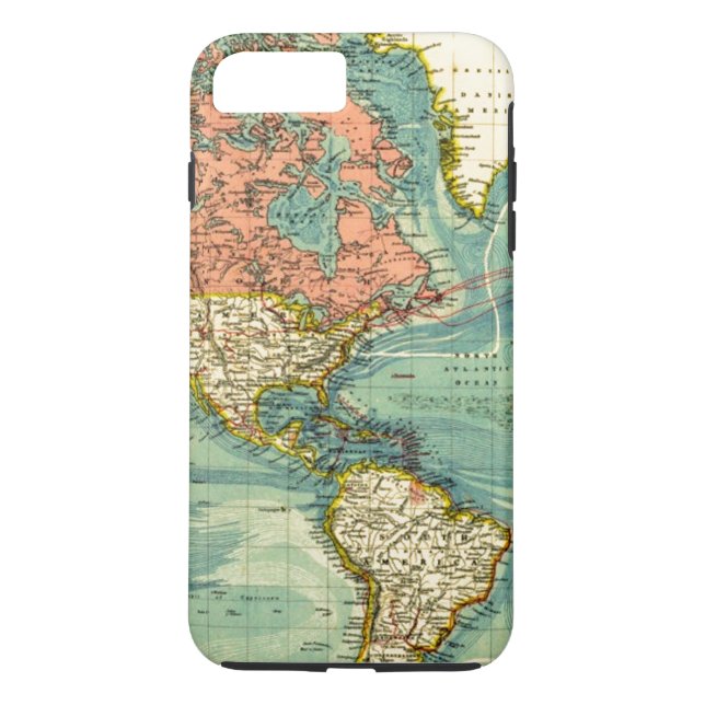 Coques Case-Mate iPhone Carte du monde avec États-Unis (Dos)