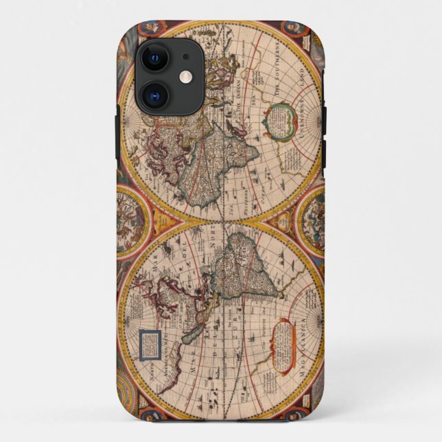 Coques Case-Mate iPhone Carte du monde de la Renaissance (Dos)